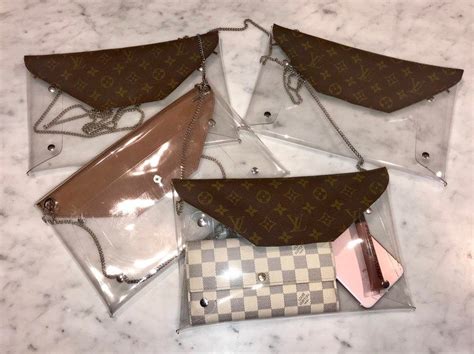 recycled louis vuitton clear bag.